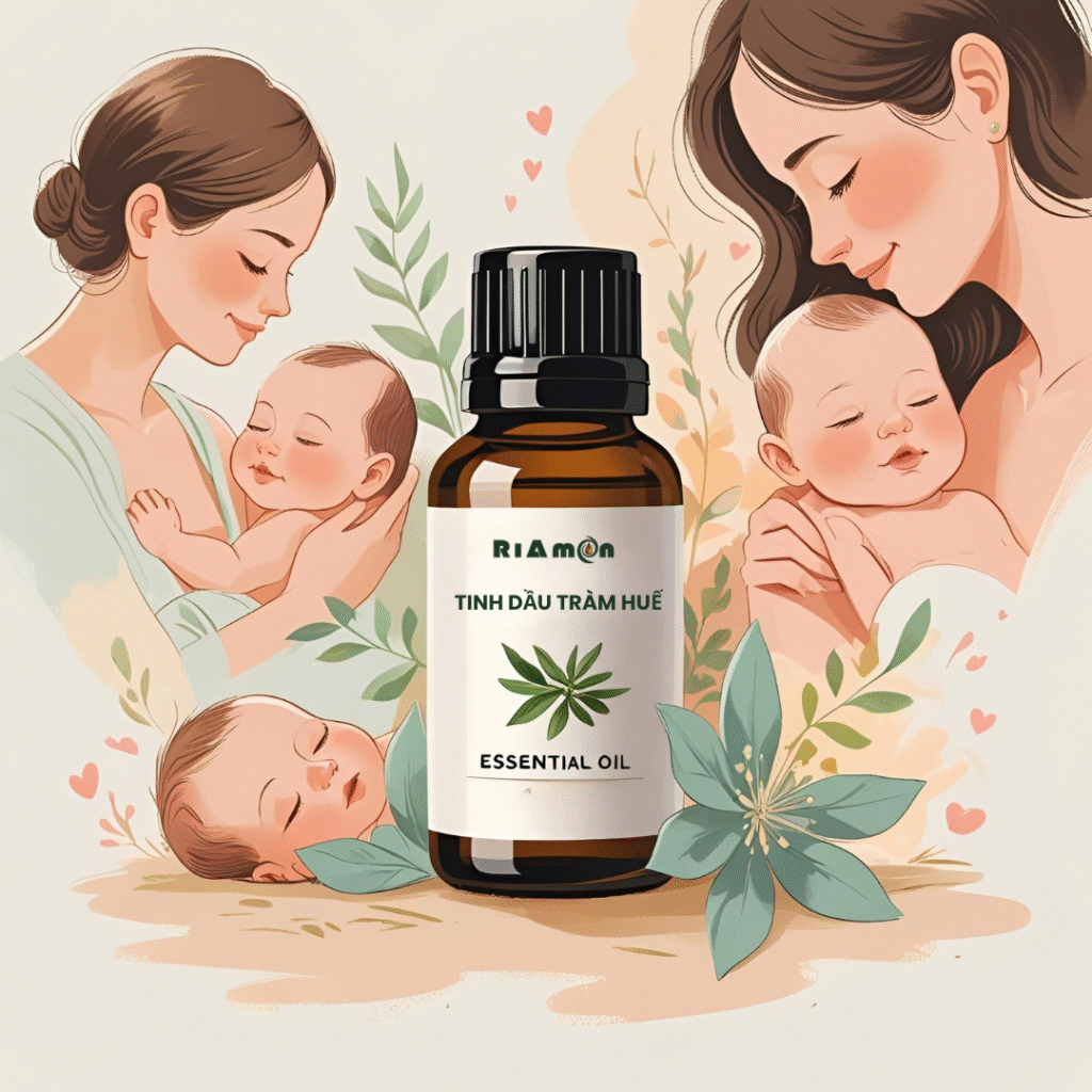 Cách sử dụng tinh dầu tràm huế chô bé