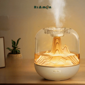 Máy phun sương tạo độ ẩm Mountain Glow là sự hòa quyện hoàn hảo giữa máy tạo độ ẩm, đèn ngủ và khuếch tán tinh dầu, mang đến không gian sống thanh bình và độc đáo.