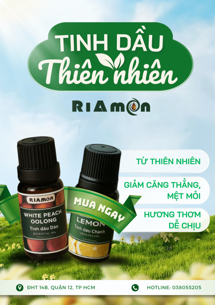 Poster RiAmon tinh dầu thiên nhiên